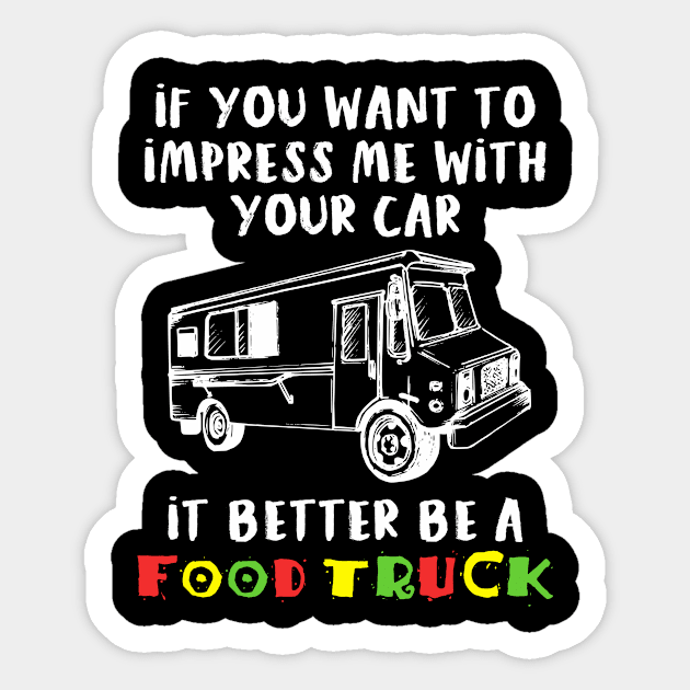 Funny Food Truck Sticker by JKFDesigns